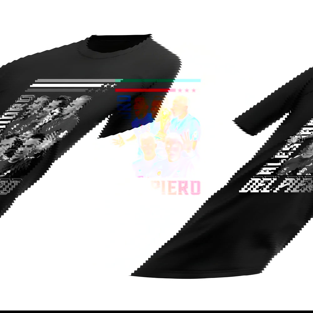 Alessandro Del Piero Italy Bootleg T-Shirt (Black)