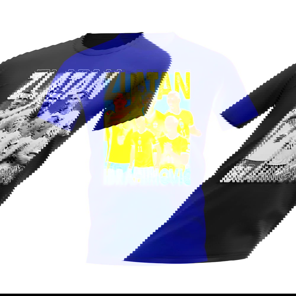 Zlatan Ibrahimovic Sweden Bootleg T-Shirt (Blue)
