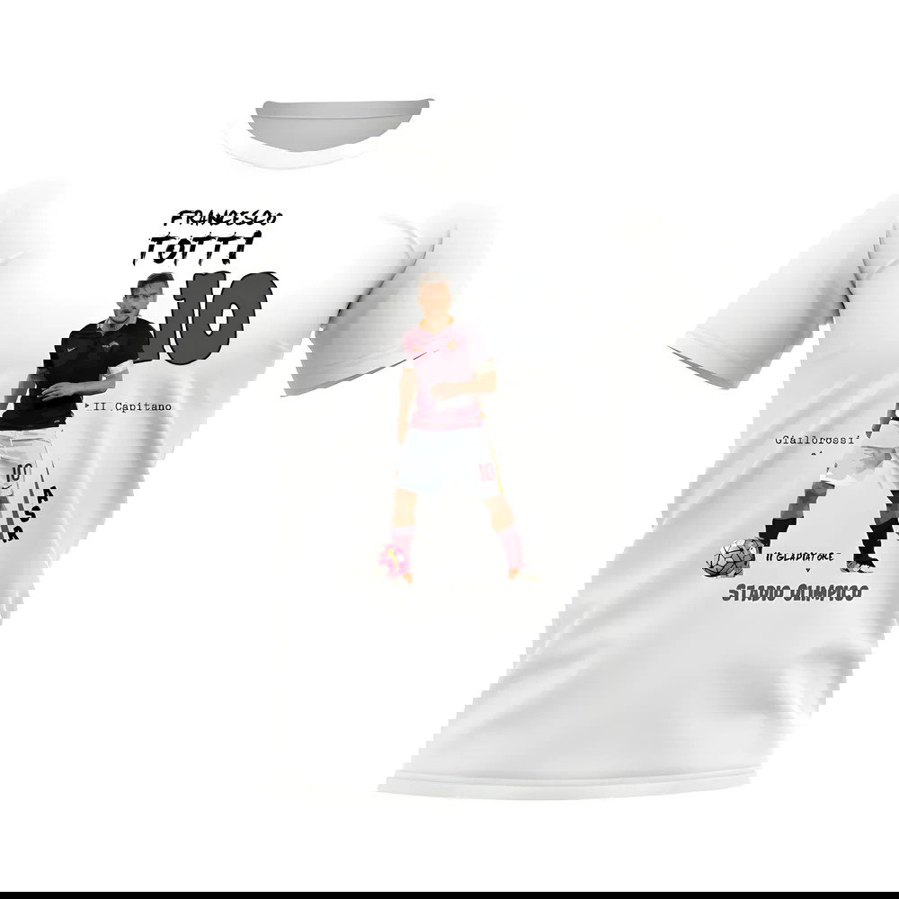 Francesco Totti Roma Graphic T-Shirt (White)