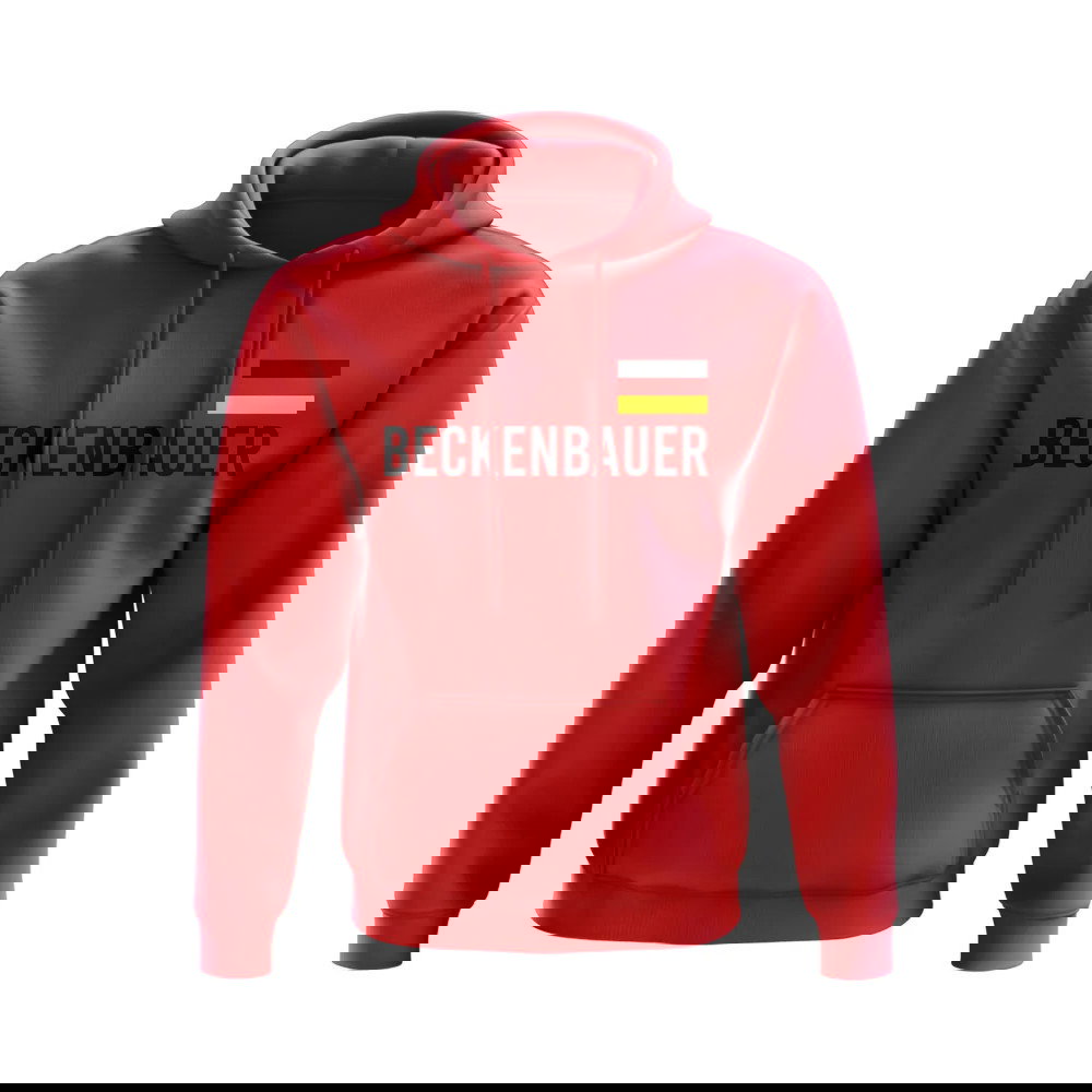 Franz Beckenbauer Germany Flag Hoody (Red)