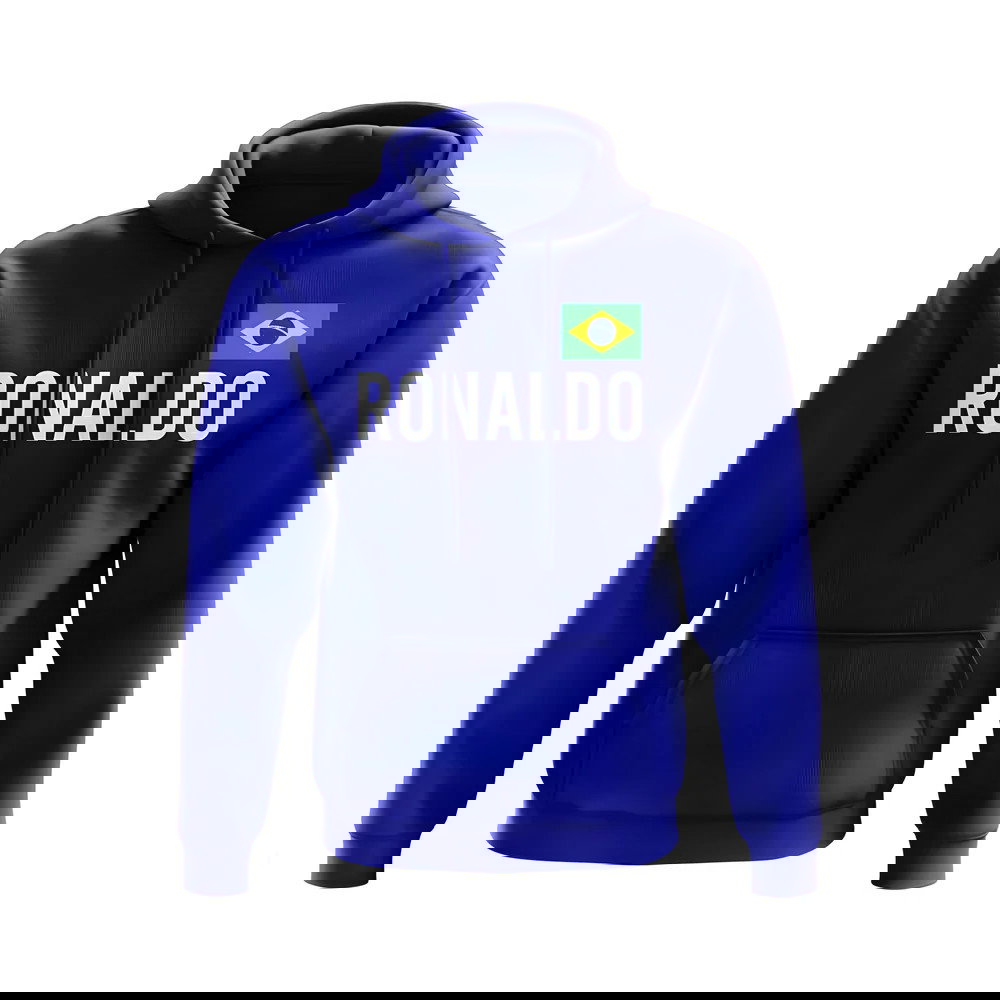 Ronaldo Brazil Name Hoody (Blue)