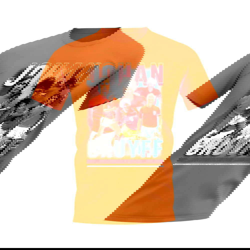 Johan Cruyff Holland Bootleg T-Shirt (Orange)