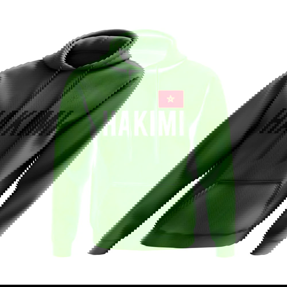 Achraf Hakimi Morocco Name Hoody (Green)