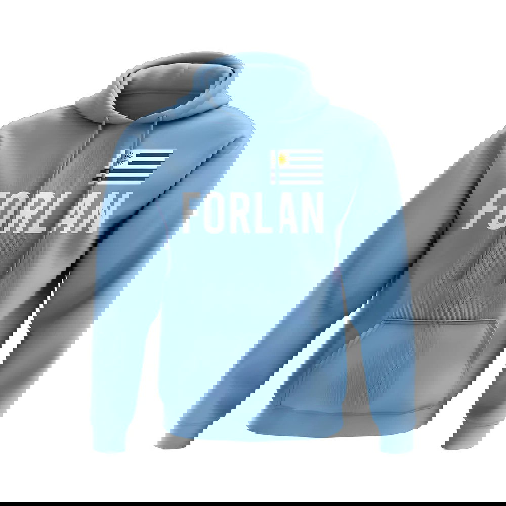 Diego Forlan Uruguay Name Hoody (Blue)