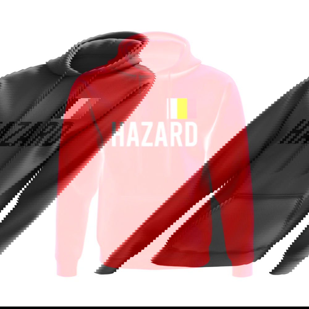 Eden Hazard Belgium Name Hoody (Red)