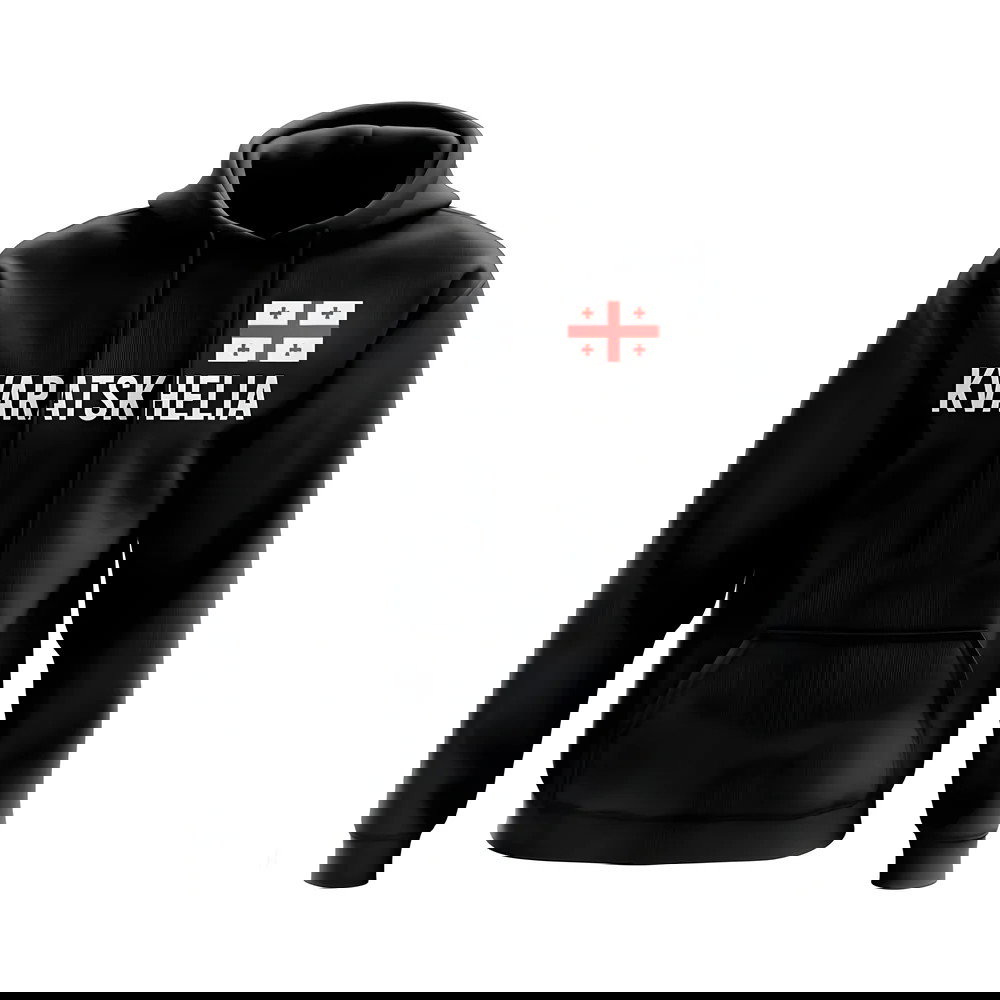 Khvicha Kvaratskhelia Georgia Name Hoody (Black)