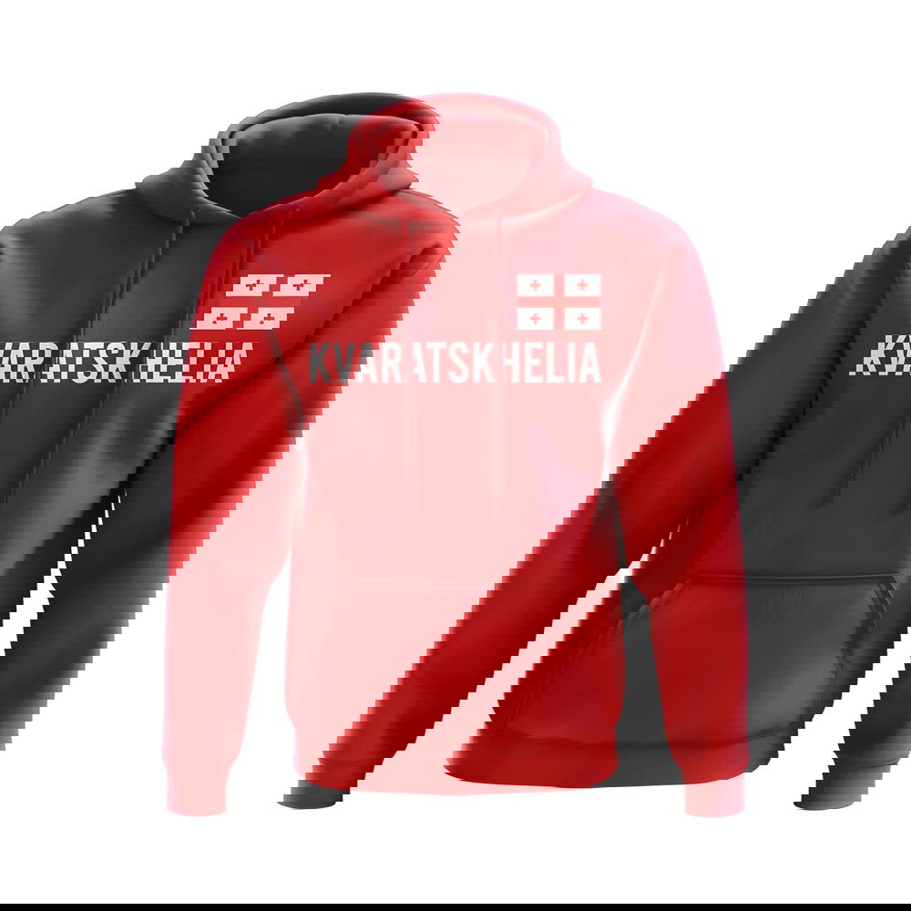 Khvicha Kvaratskhelia Georgia Name Hoody (Red)