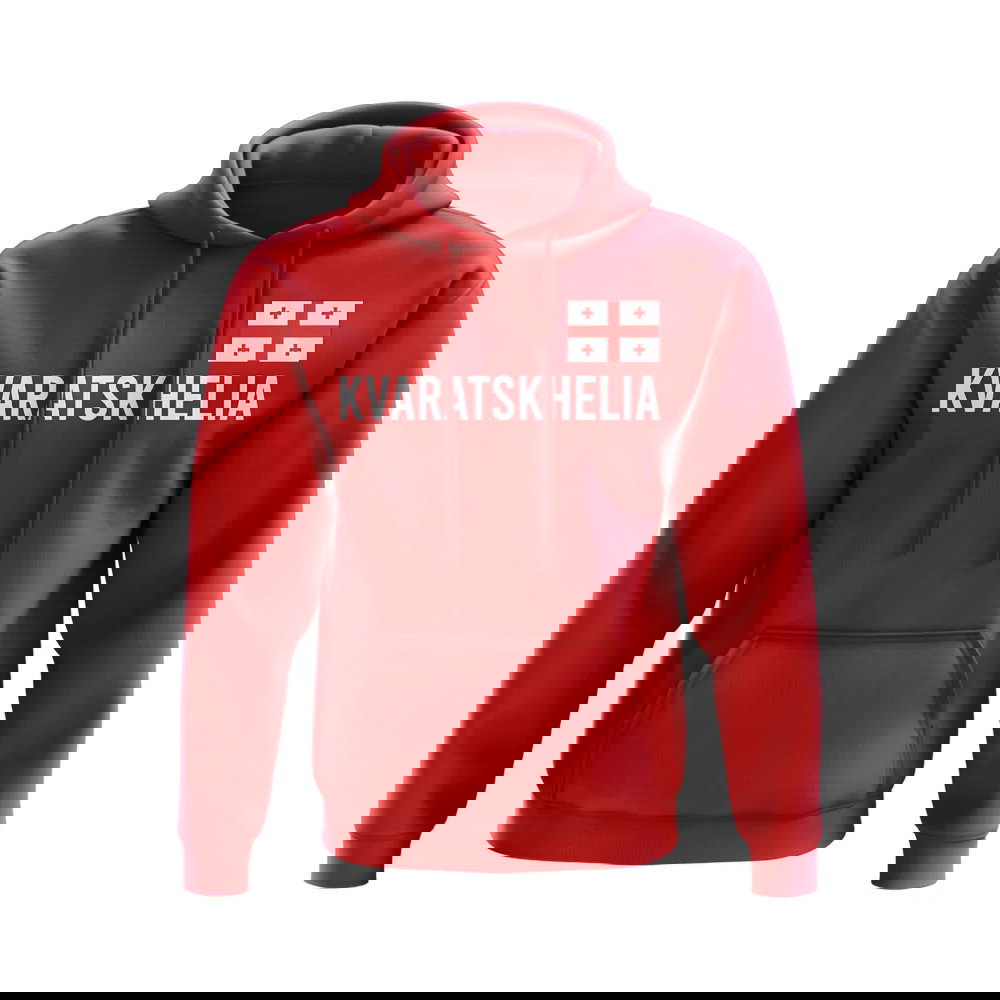 Khvicha Kvaratskhelia Georgia Name Hoody (Red)