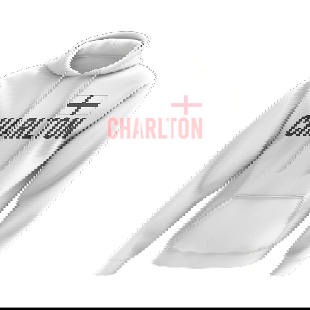 Bobby Charlton England Name Hoody (White)