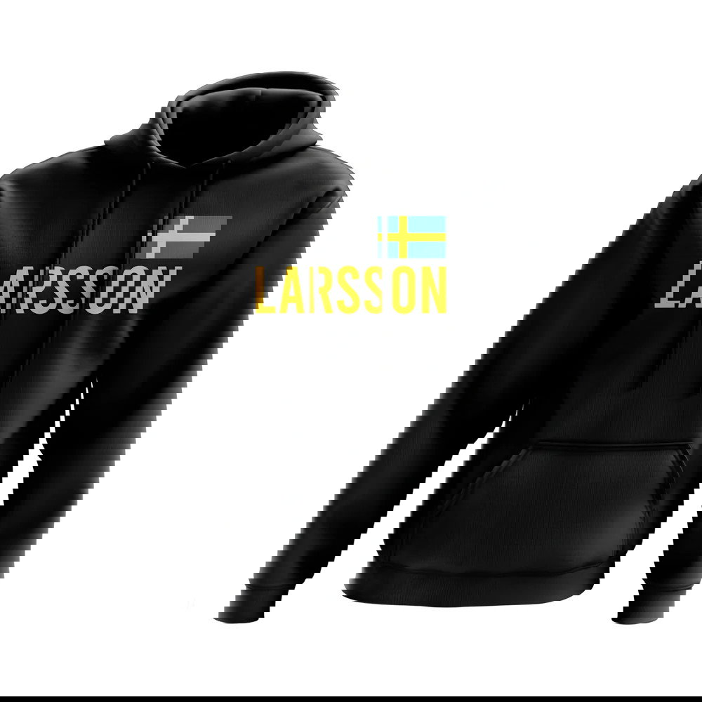 Henrik Larsson Sweden Name Hoody (Black)