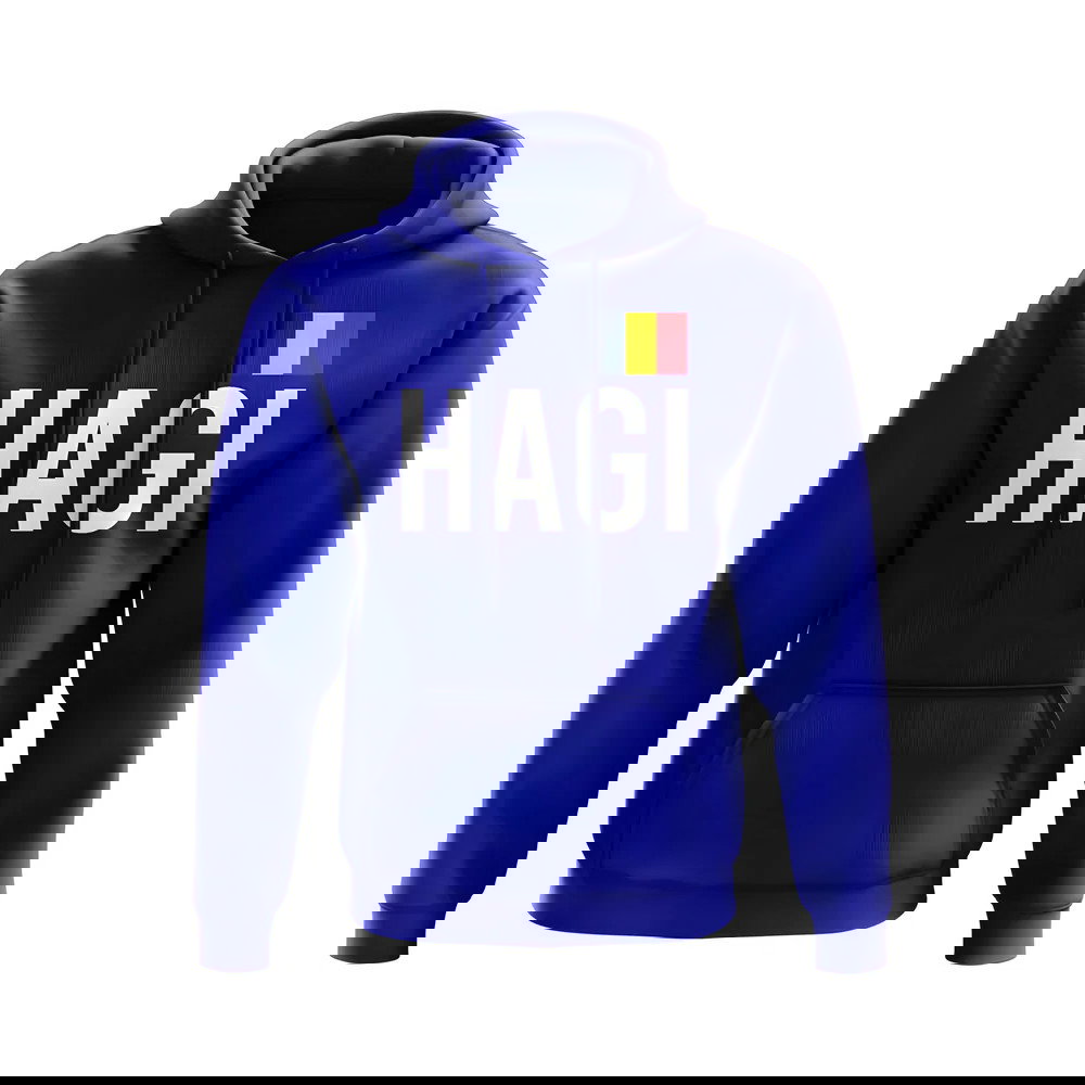 Gheorge Hagi Romania Name Hoody (Royal)