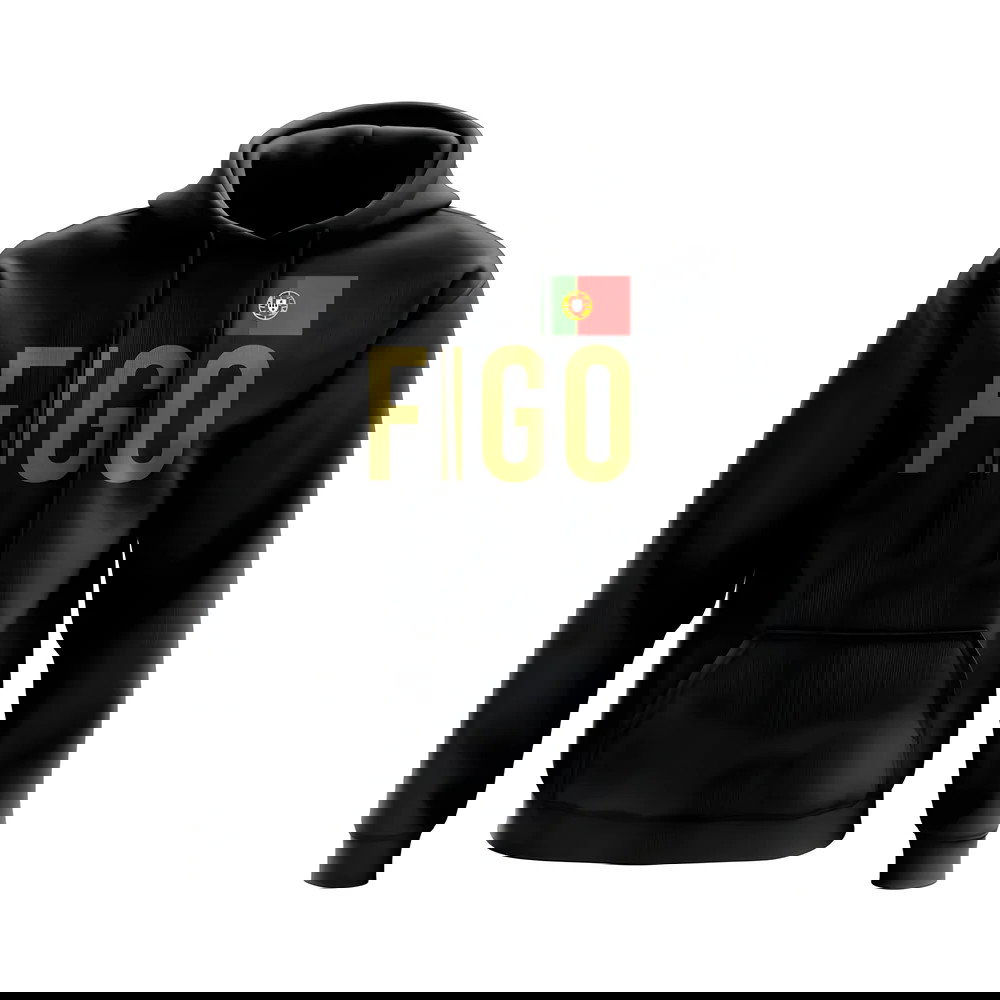 Luis Figo Portugal Name Hoody (Black)