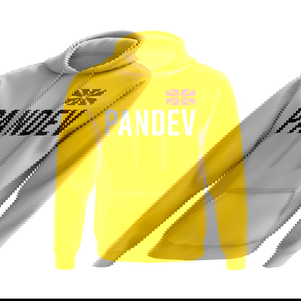 Goran Pandev Macedonia Name Hoody (Yellow)