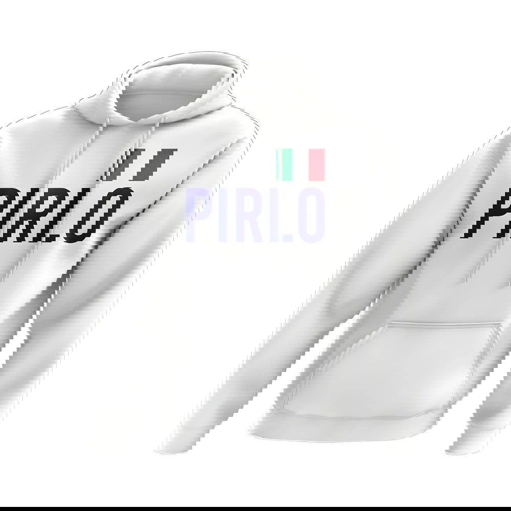Andrea Pirlo Italy Name Hoody (White)