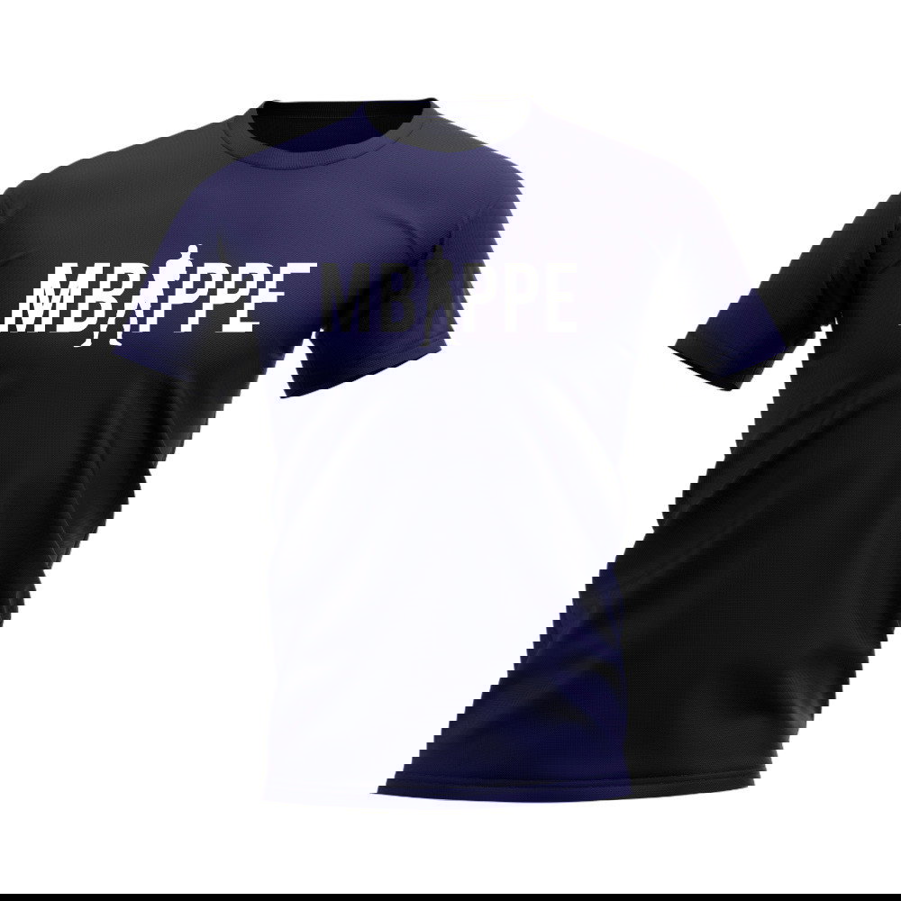 Kylian Mbappe Silhouette T-shirt (Navy)