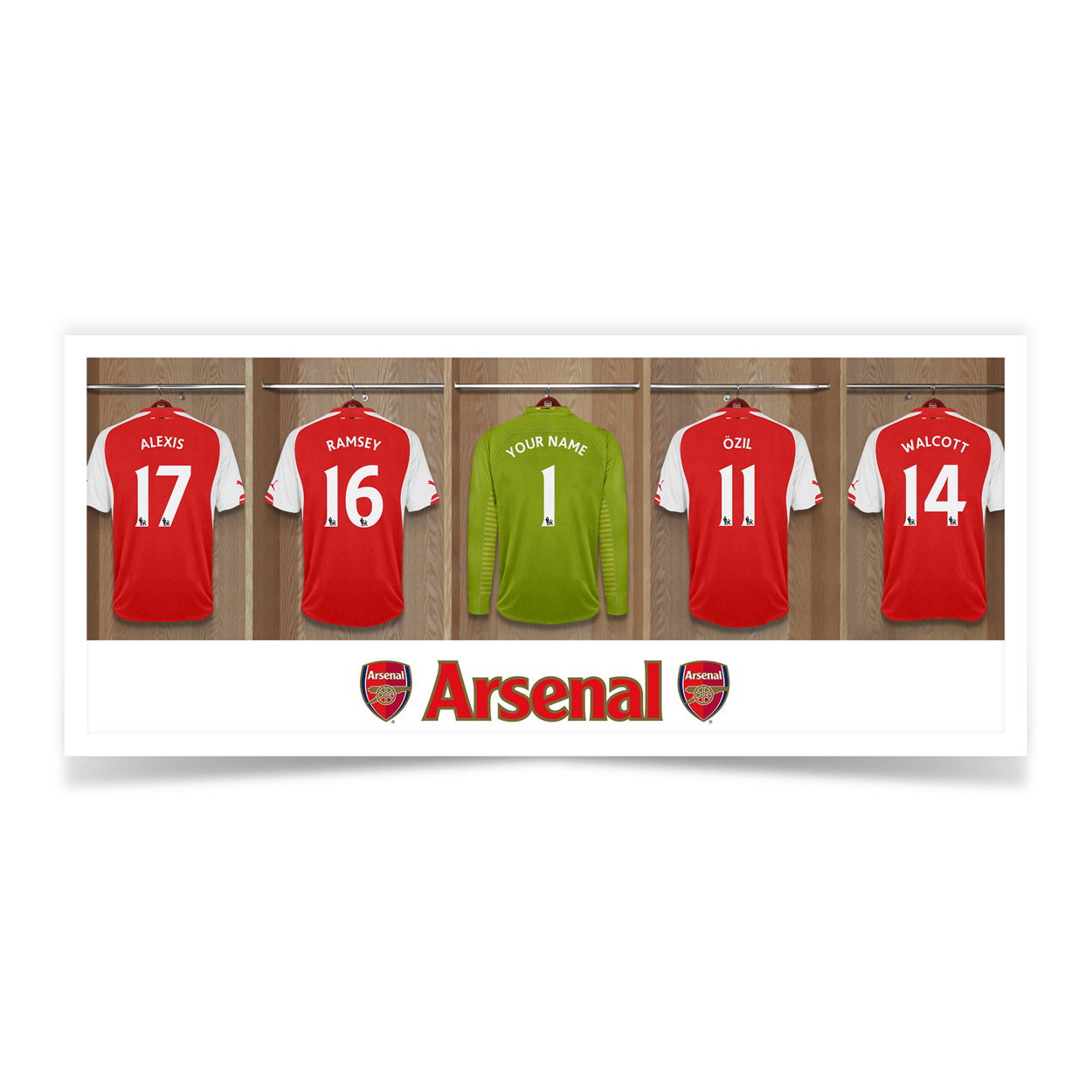 Personalised Arsenal FC Goalkeeper Dressing Room Mug