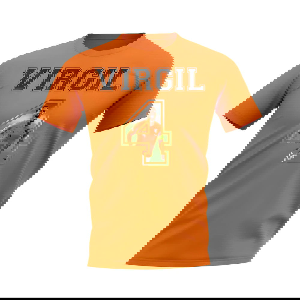 Virgil van Dijk Holland 4 T-Shirt (Orange)