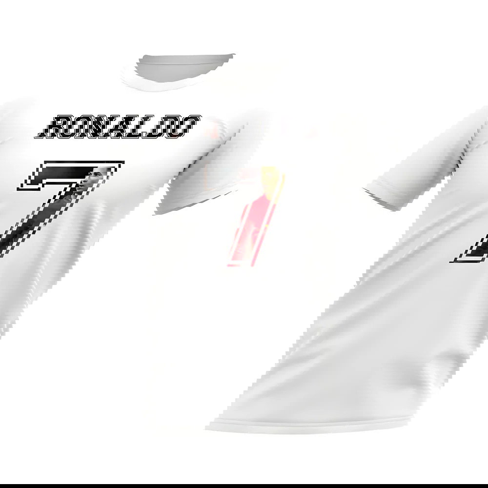 Cristiano Ronaldo Portugal 7 T-Shirt (White)