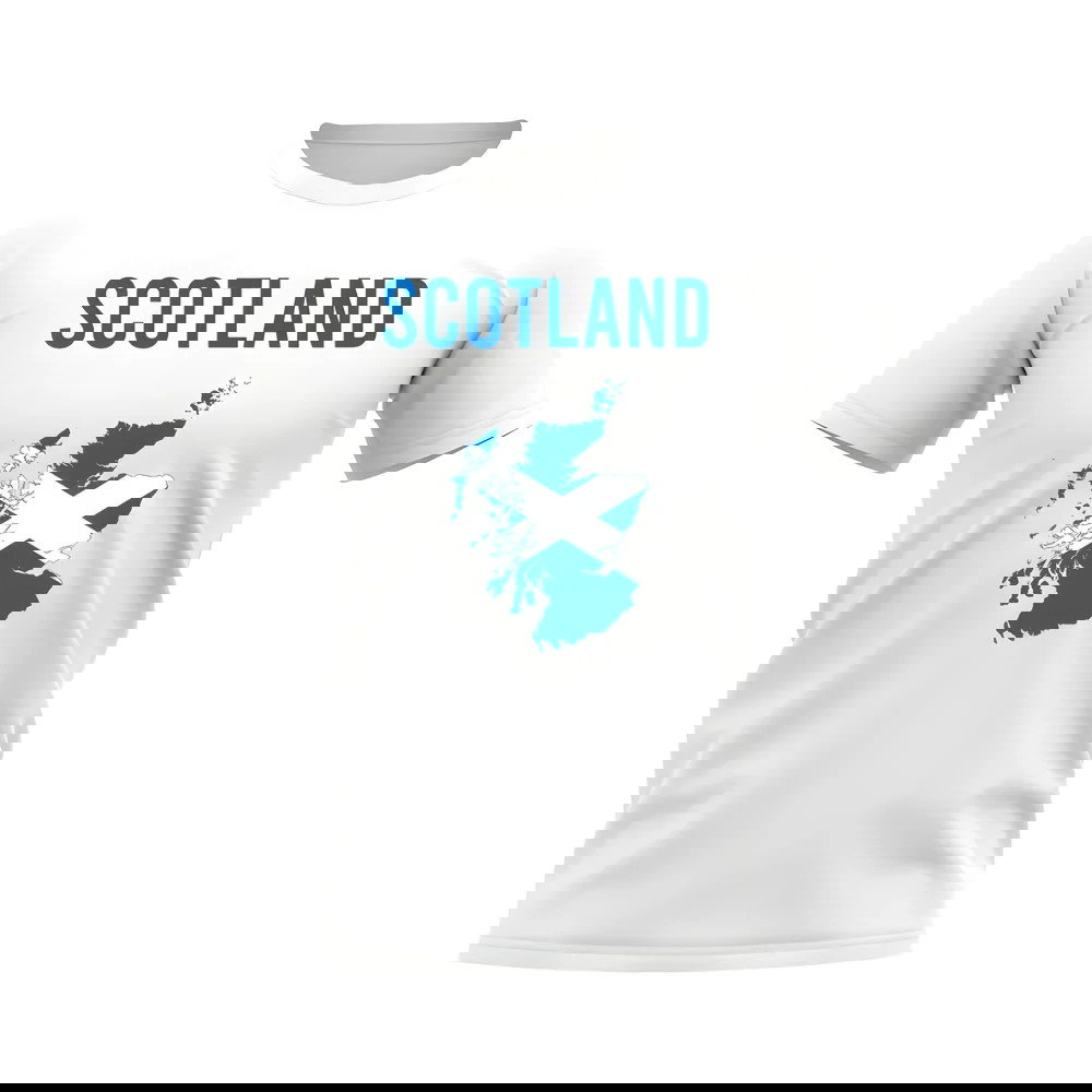 Scotland Map T-shirt (White)