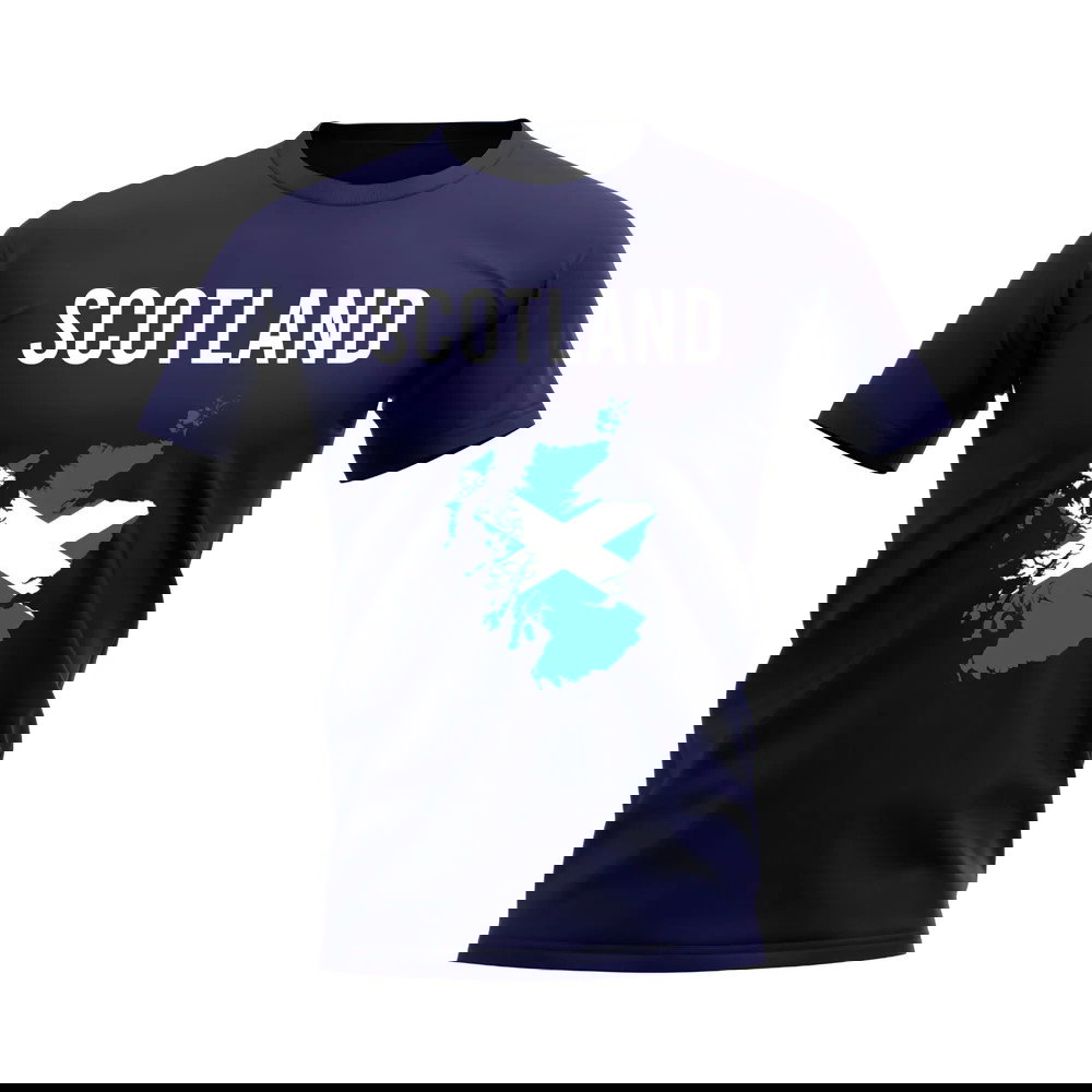 Scotland Map T-shirt (Navy)