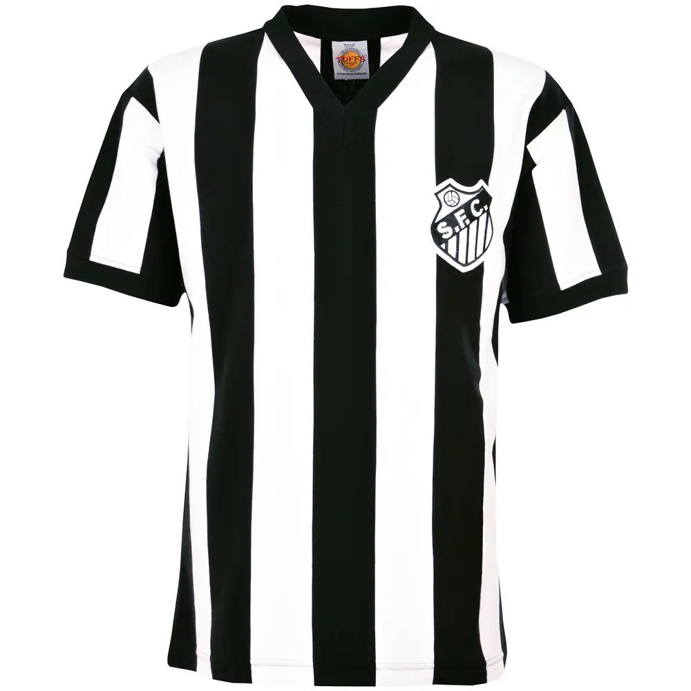 Santos 1970s Retro Kids Retro Football Shirt (Your Name)