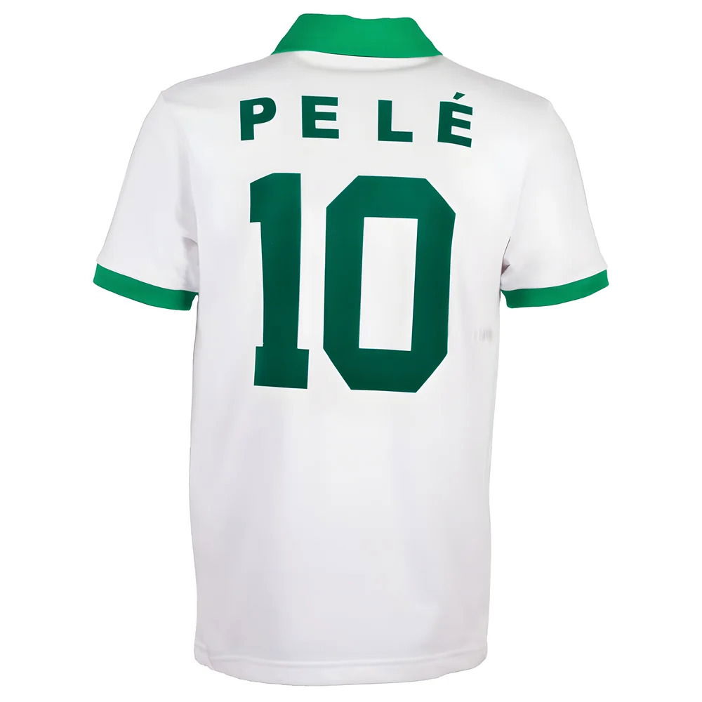 New York Cosmos Pele White Retro Shirt with PELE 10