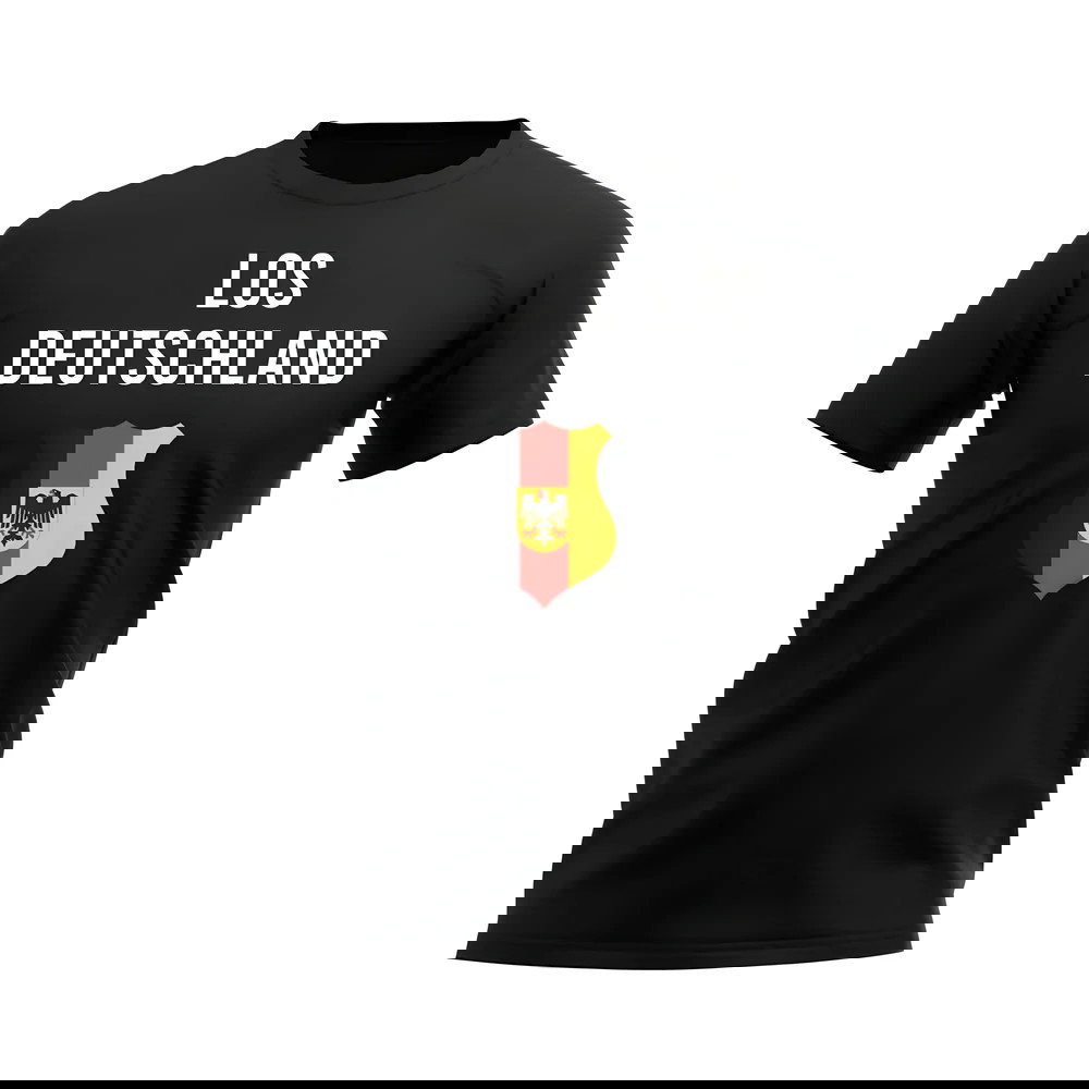 Los Deutschland Germany Fans Phrase T-shirt (Black)