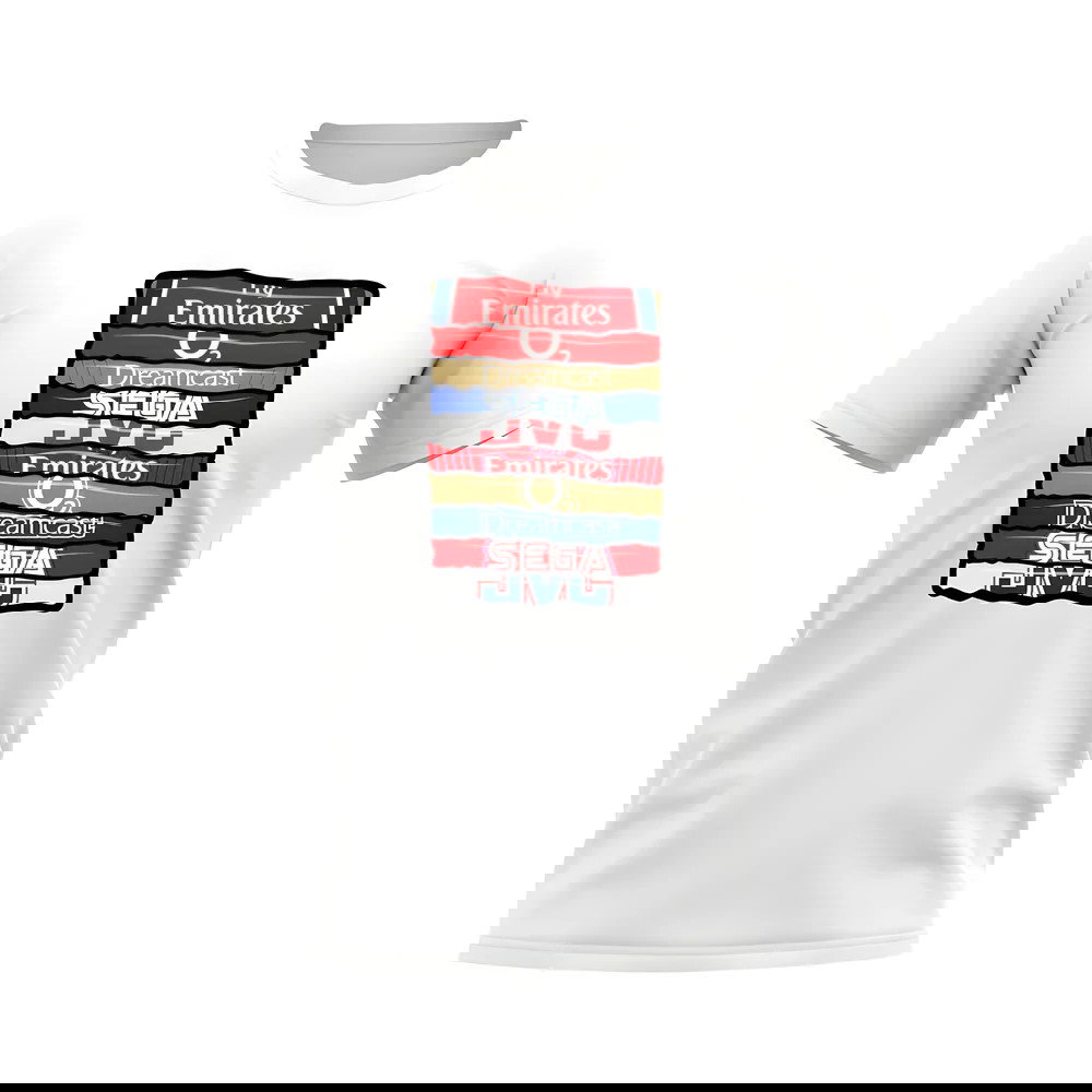 Arsenal Shirt Sponsor History T-shirt (White)