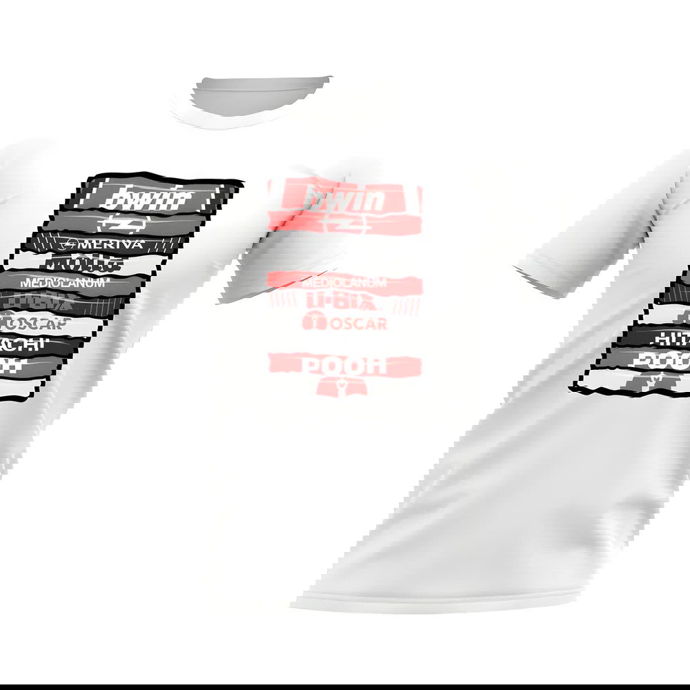 Ac Milan Shirt Sponsor History T-shirt (White)