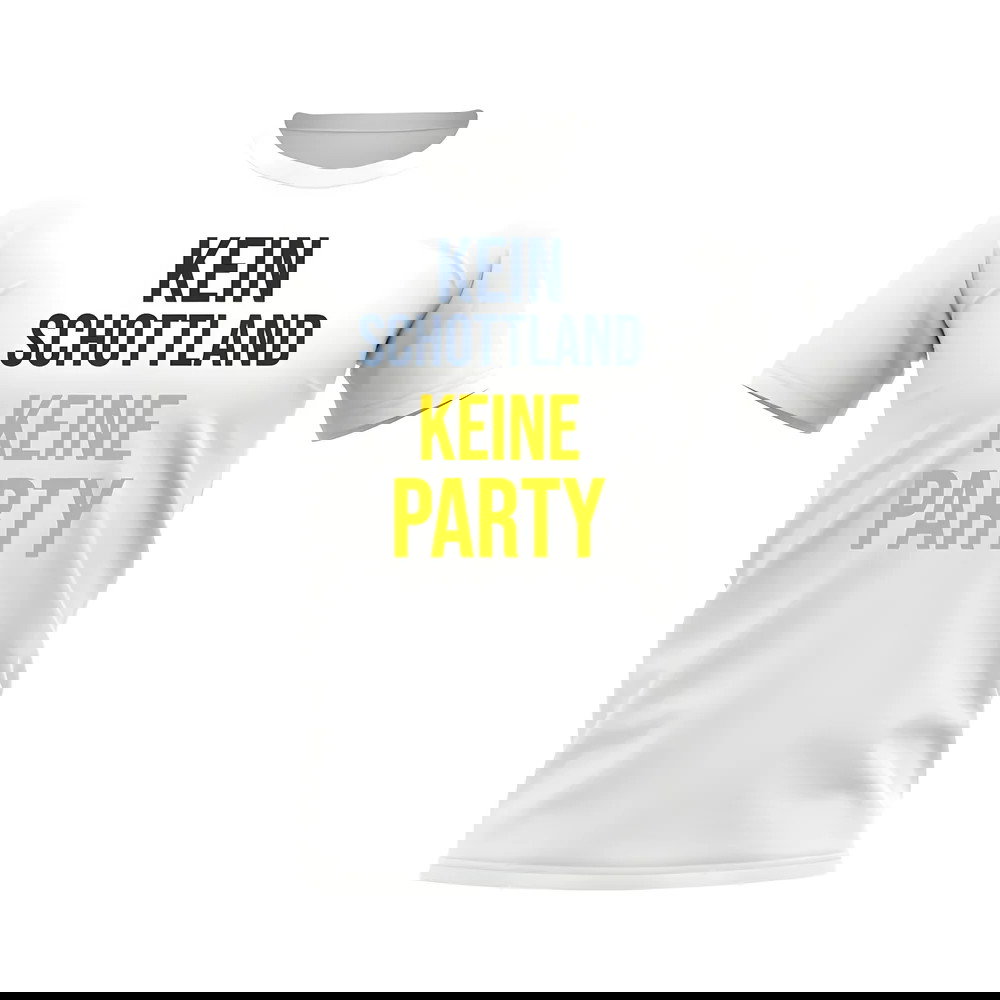 No Scotland No Party T-shirt (White)