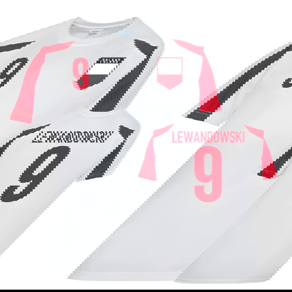 Poland Sports Training Jerseys (Lewandowski 9)