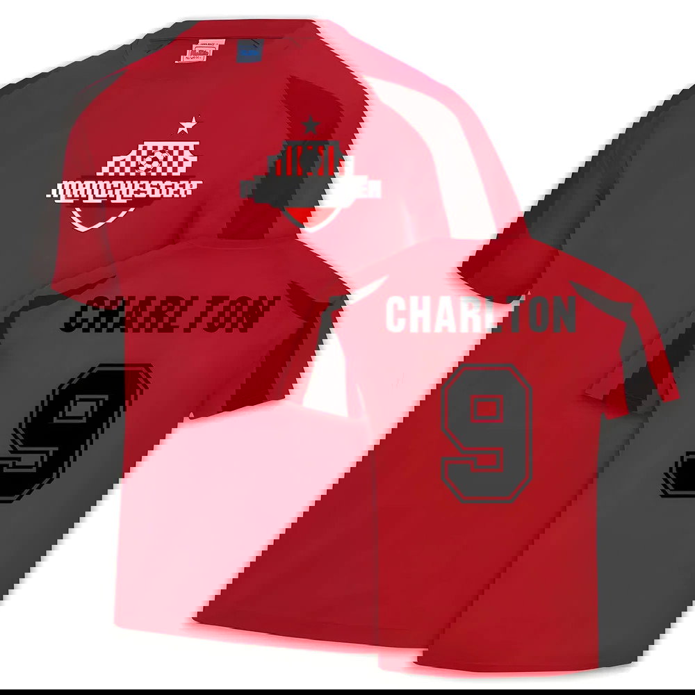 Man United Sports Training Jersey (Bobby Charlton 9)