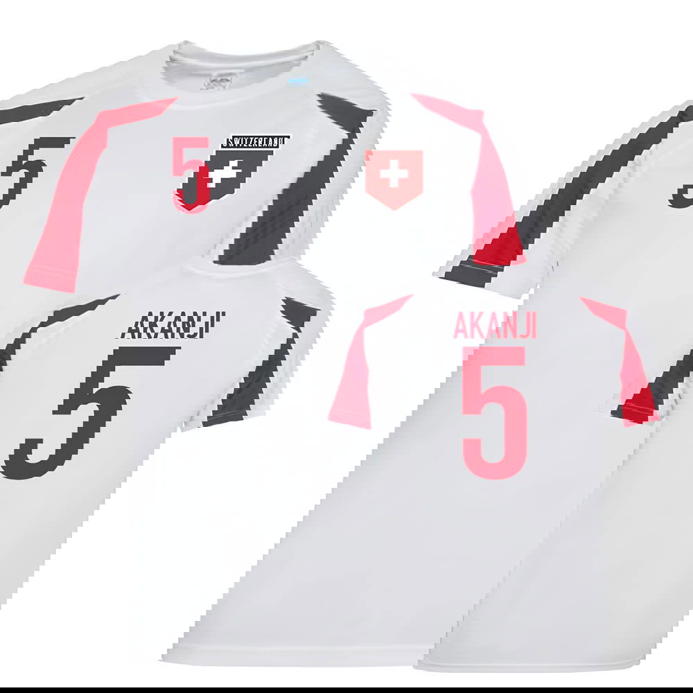 Switzerland Sports Training Jerseys (Akanji 5)