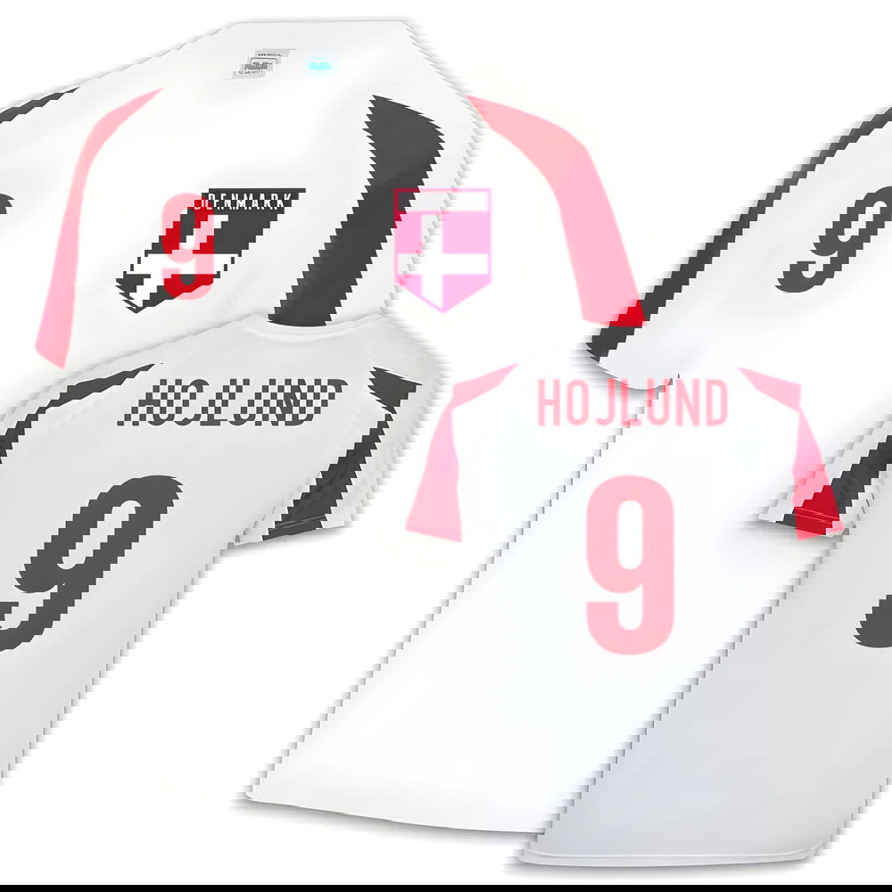 Denmark Sports Training Jersey (Rasmus Hojlund 9)