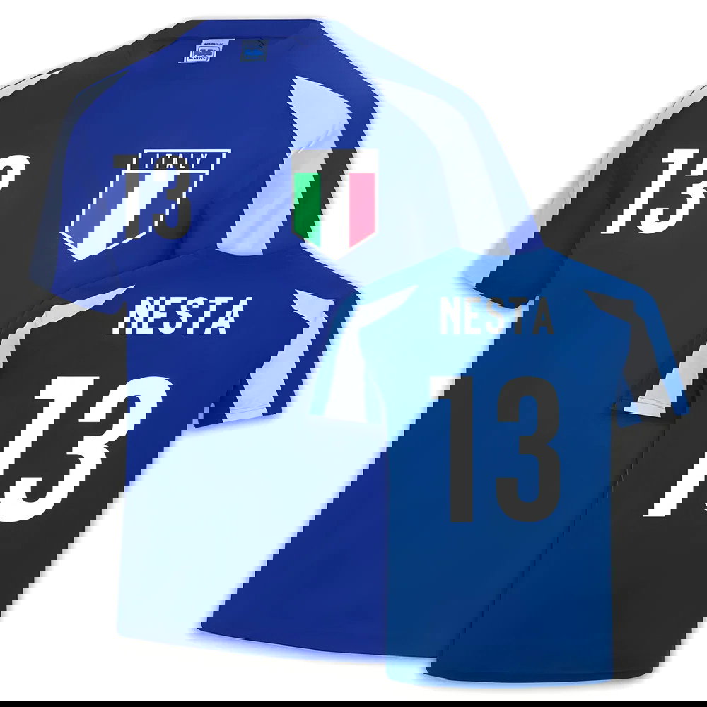 Italy Sports Training Jersey (Alessandro Nesta 13)