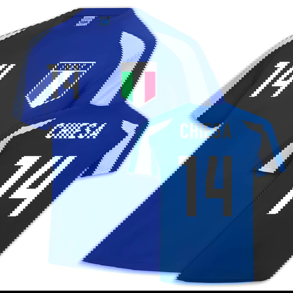 Italy Sports Training Jersey (Federico Chiesa 14)