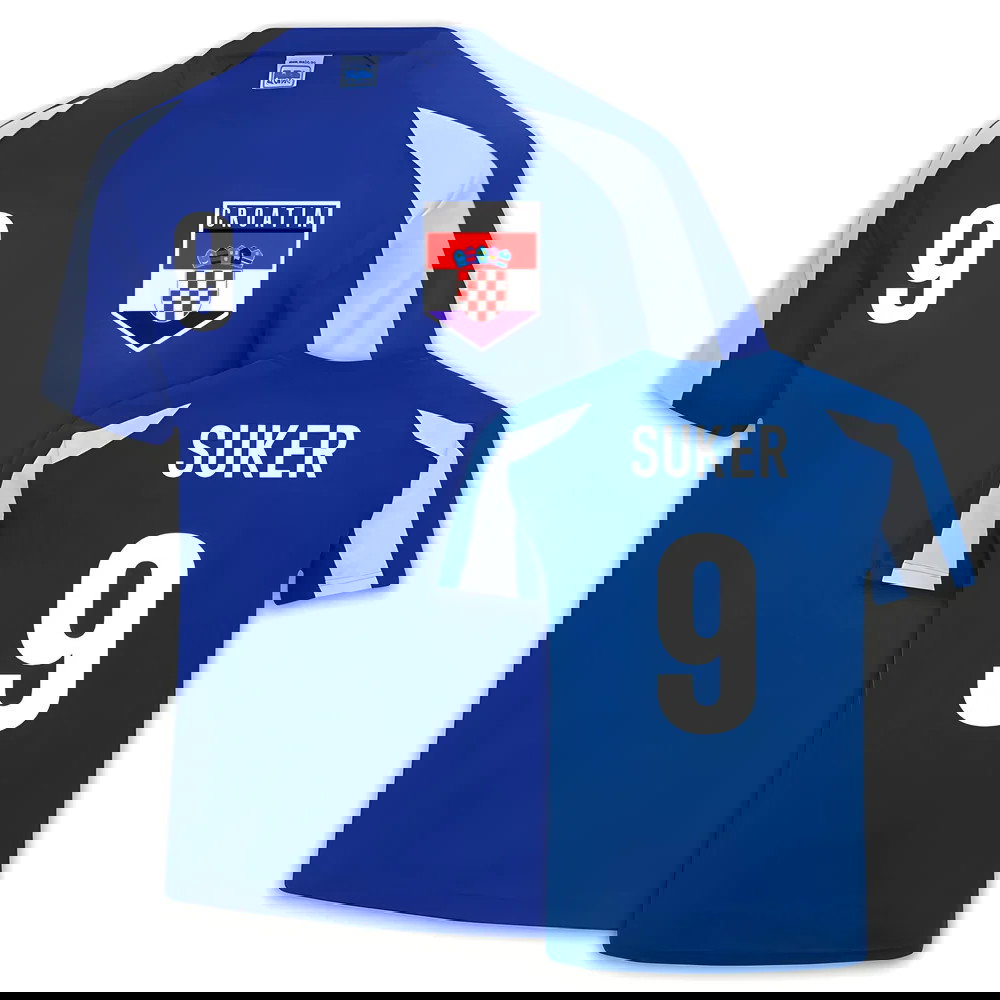 Croatia Sports Jersey Training (Davor Suker 9)