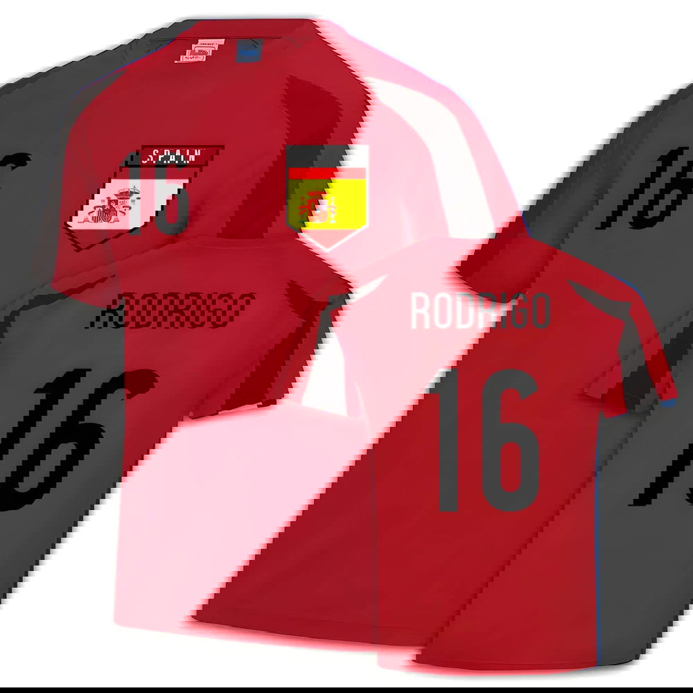 Spain Sports Jersey Training (Rodri 16)