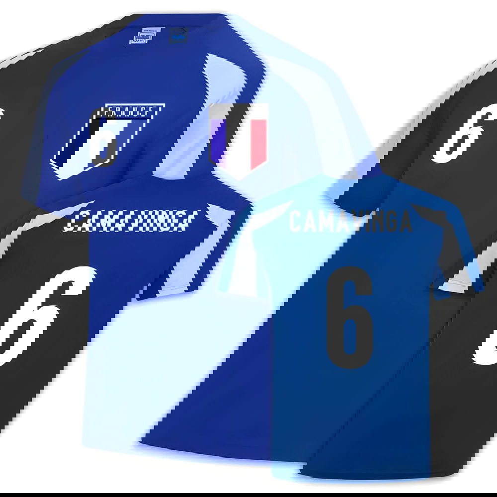 France Sports Jersey Training (Eduardo Camavinga 6)