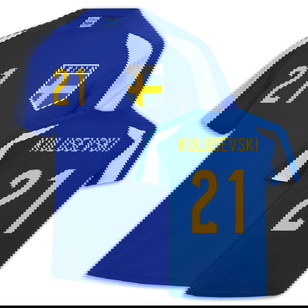 Sweden Sports Jersey Training (Dejan Kulusevski 21)