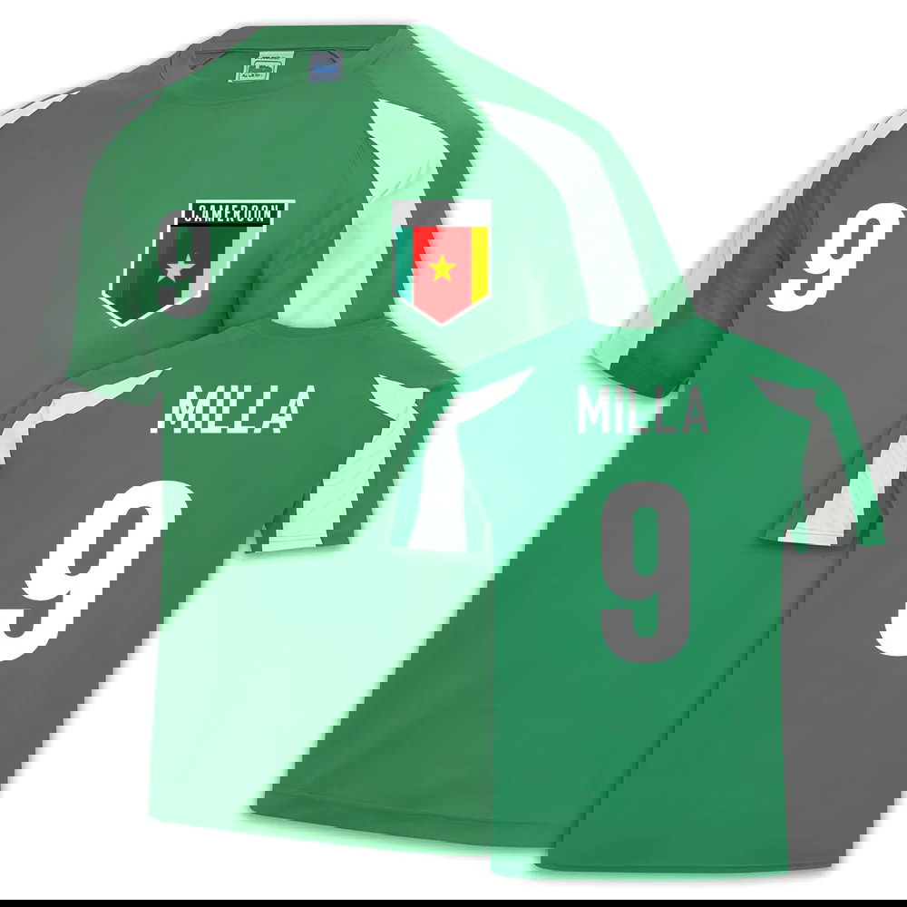 Cameroon Sports Training Jersey (Roger Milla 9)