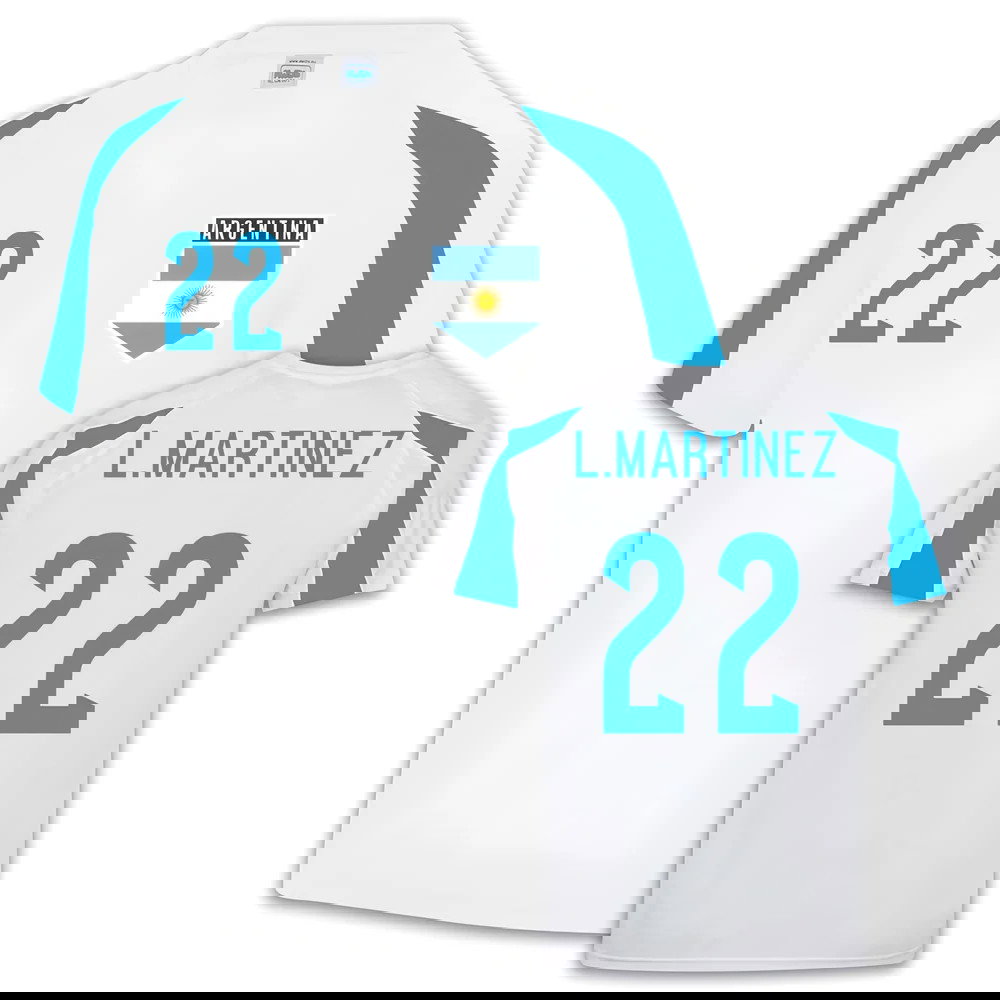 Argentina Sports training Jersey (Lautaro Martinez 22)