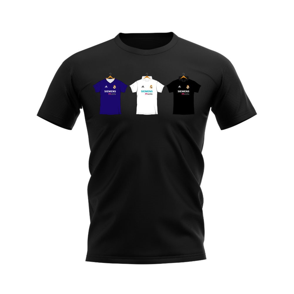 Real Madrid 2002-2003 Retro Shirt T-shirt (Black) (MARCELO 12)