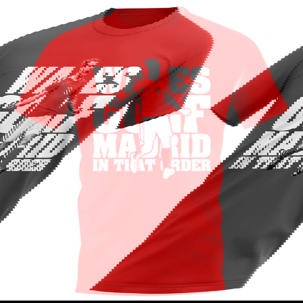 Gareth Bale Wales Golf Real Madrid TShirt (Red)