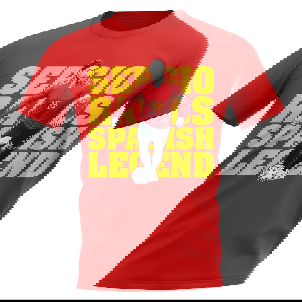 Sergio Ramos Spain Player T-Shirt (Red)