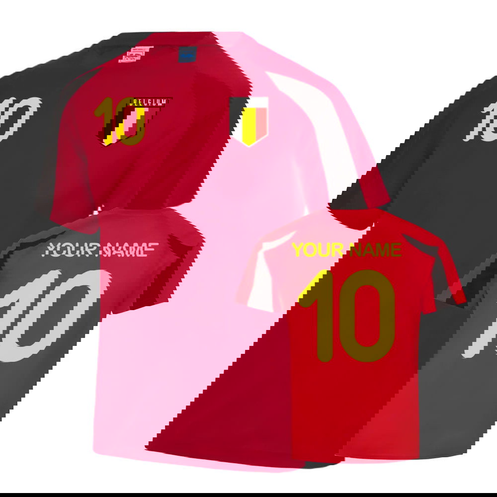 Belgium Sports Training Jersey (Your Name)