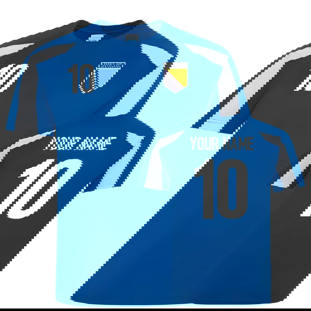 Bosnia and Herzegovina Sports Training Jersey (Your Name)