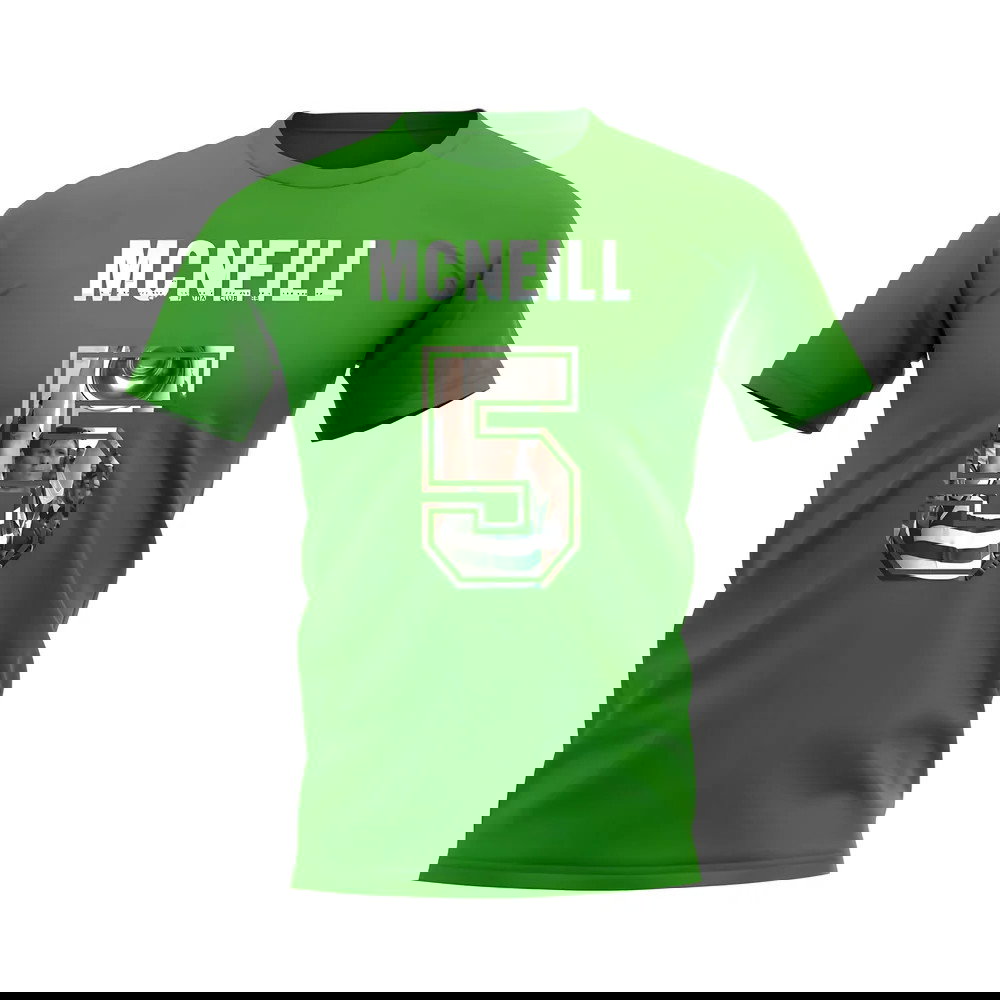 Billy McNeill Name And Number Celtic T-Shirt (Green)