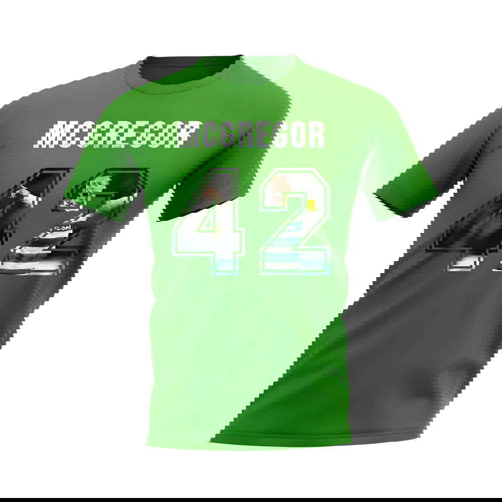 Callum McGregor Name And Number Celtic T-Shirt (Green)