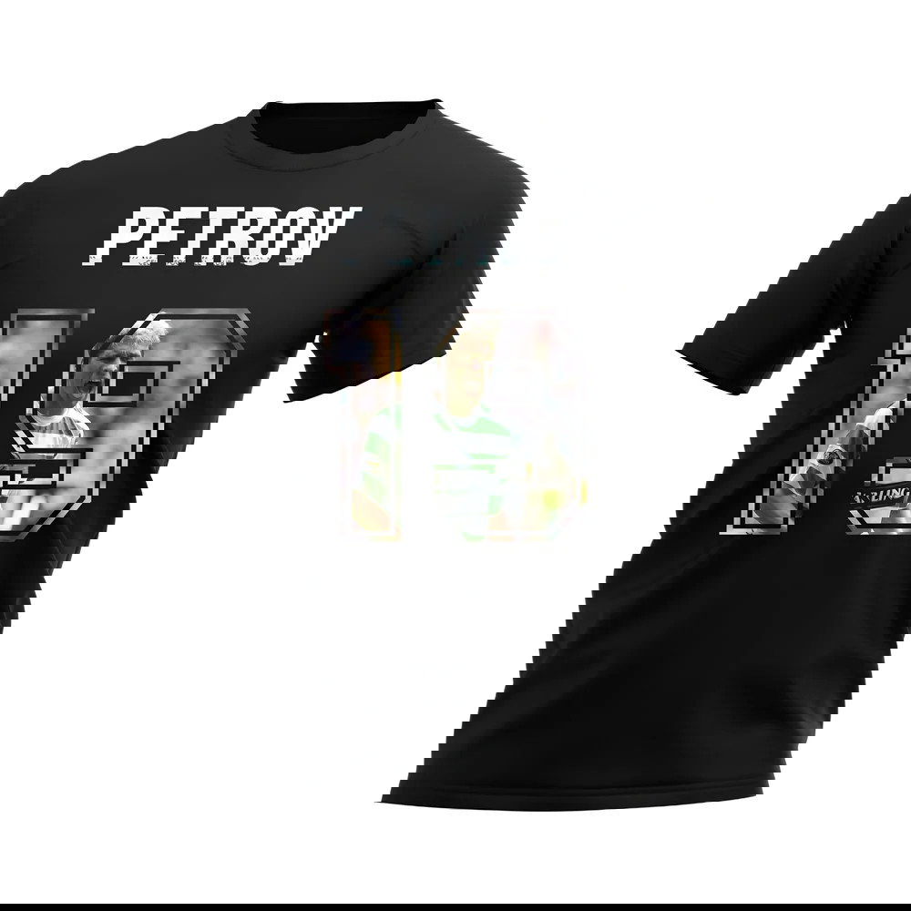Stiliyan Petrov Name And Number Celtic T-Shirt (Black)